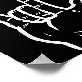 Valentines Day I Love You Hand Sign Asl Heart Wome ポスター (角)