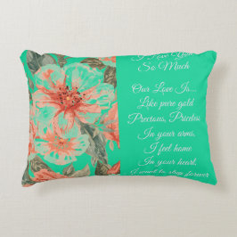 Valentines Day, I Love You So Much, Love Poem アクセントクッション