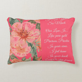 Valentines Day, I Love You So Much, Love Poem アクセントクッション