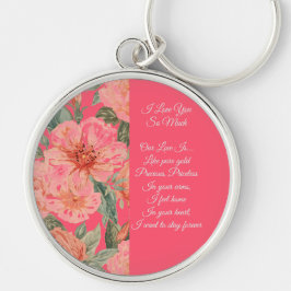 Valentines Day, I Love You So Much, Love Poem キーホルダー