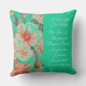 Valentines Day, I Love You So Much, Love Poem クッション (裏面)