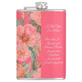 Valentines Day, I Love You So Much, Love Poem,  フラスク (正面)