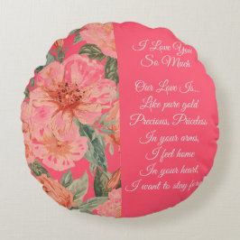 Valentines Day, I Love You So Much, Love Poem ラウンドクッション