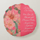 Valentines Day, I Love You So Much, Love Poem ラウンドクッション (裏面)