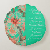 Valentines Day, I Love You So Much, Love Poem ラウンドクッション (裏面)