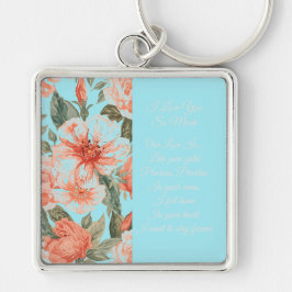 Valentines Day, I Love You So Much, Love Poem Keyc キーホルダー