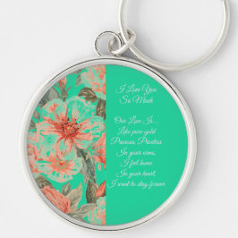 Valentines Day, I Love You So Much, Love Poem Keyc キーホルダー