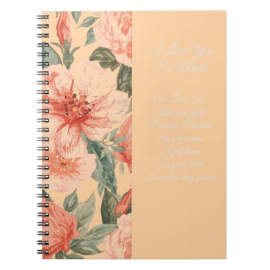 Valentines Day, I Love You So Much, Love Poem, Not ノートブック (正面)