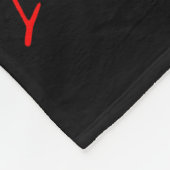 Valentine's Day I Wouldn't Dert You Baby Trump  フリースブランケット (角)