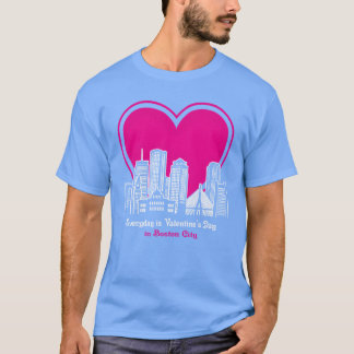 Valentines Day in Boston City family Tシャツ