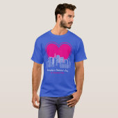 Valentines Day in Houston City gift Tシャツ (正面フル)