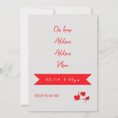 Valentines day Invitation 招待状 (裏面)