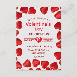 Valentine's Day Invitation Card 招待状