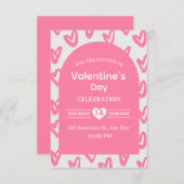 Valentine's Day Invitation Card 招待状 (正面/裏面)