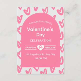 Valentine's Day Invitation Card 招待状