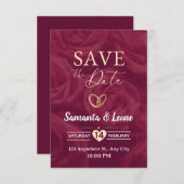 Valentine's Day Invitation Card 招待状 (正面/裏面)