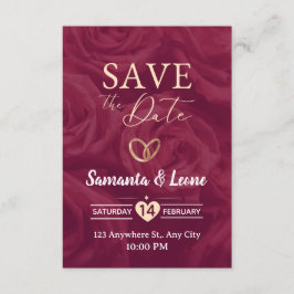 Valentine's Day Invitation Card 招待状