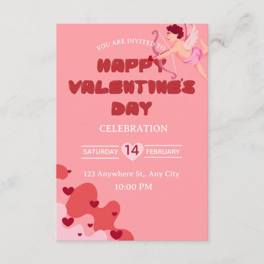 Valentine's Day Invitation Card 招待状 (正面)