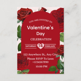 Valentine's Day Invitation Card 招待状