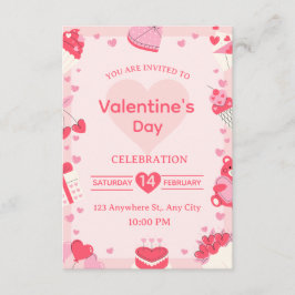 Valentine's Day Invitation Card 招待状