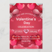 Valentine's Day Invitation Card 招待状 (正面)