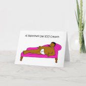 Valentine's Day IOU Coupon African American Man カード (正面)