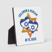 Valentine's Day Israel Flag with a Personal Touch フォトプラーク (正面)