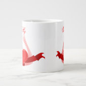 VALENTINES DAY JUMBOハートマグ最高の – ギフトラブ ジャンボコーヒーマグカップ (正面)