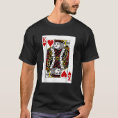 Valentines Day King of Hearts Card Couples Gift Id Tシャツ (正面)