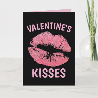 VALENTINE'S DAY KISSES ROMANTIC GREETING CARD カード