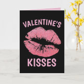 VALENTINE'S DAY KISSES ROMANTIC GREETING CARD カード (黄色い花)