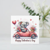 Valentine's day Koala bear シーズンカード (スタンド正面)