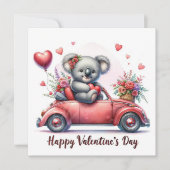 Valentine's day Koala bear シーズンカード (正面)