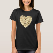 Valentine's Day Labrador Heart Funny Dog Lover Pet Tシャツ (正面)