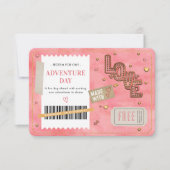 Valentine's Day Love Couples Adventure Day Coupon (正面)