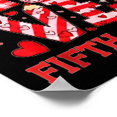 Valentine's Day Love Fifth Grade Teacher  ポスター (角)