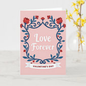 Valentines Day Love Forever Card カード (黄色い花)