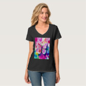 Valentine's Day Love Heart Butterfly Girlfriend Fi Tシャツ (正面フル)