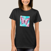 Valentine's Day Love Heart Butterfly Girlfriend Fi Tシャツ (正面)