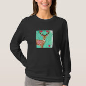 Valentine's Day Love Heart Cute Deer Girlfriend Fi Tシャツ (正面)
