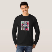 Valentine's Day Love Heart Cute Wolf Girlfriend Fi Tシャツ (正面フル)