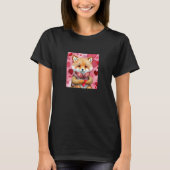 Valentine's Day Love Heart Fox Teddy Girlfriend Fi Tシャツ (正面)