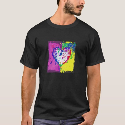 Valentine's Day Love Heart Girlfriend Fiancée Wife Tシャツ (正面)