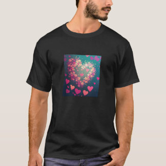 Valentine's Day Love Heart Girlfriend Fiancée Wife Tシャツ