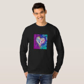 Valentine's Day Love Heart Girlfriend Fiancée Wife Tシャツ (正面フル)