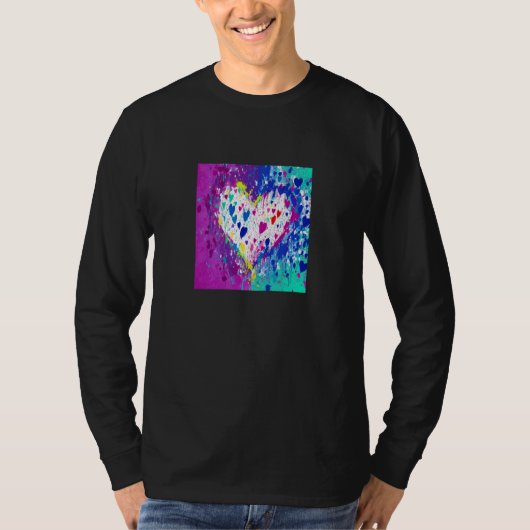 Valentine's Day Love Heart Girlfriend Fiancée Wife Tシャツ (正面)