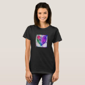 Valentine's Day Love Heart Girlfriend Fiancée Wife Tシャツ (正面フル)