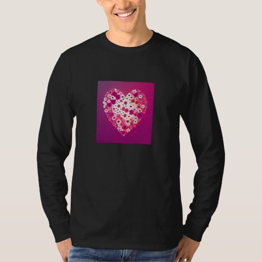Valentine's Day Love Heart Girlfriend Fiancée Wife Tシャツ (正面)