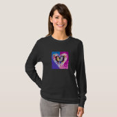 Valentine's Day Love Heart Girlfriend Fiancée Wife Tシャツ (正面フル)