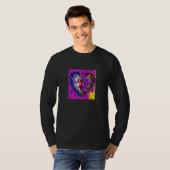 Valentine's Day Love Heart Girlfriend Fiancée Wife Tシャツ (正面フル)